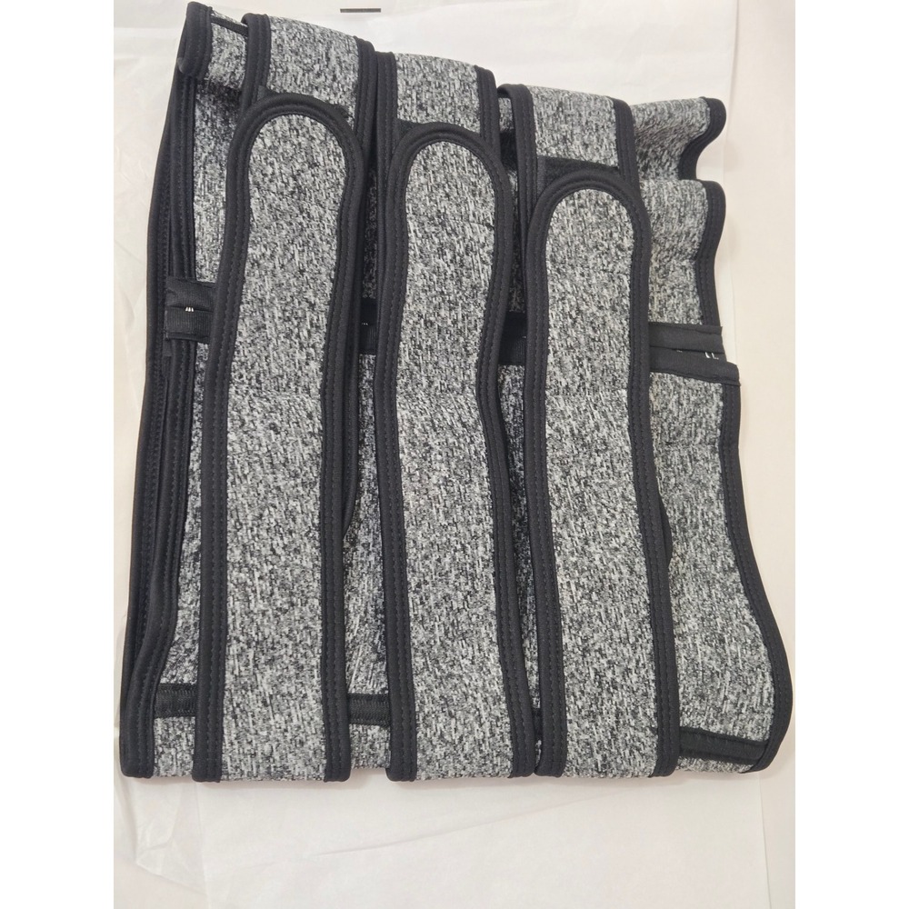 Classic Grey Waist Trainer Corset Shapewear - Black Trim